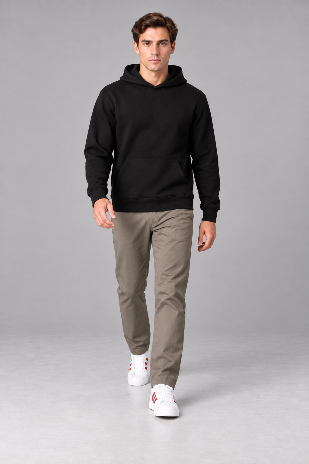 Men’s Ultra Warm Parachute Lower in Choco – Regular Fit Winter Track Pants