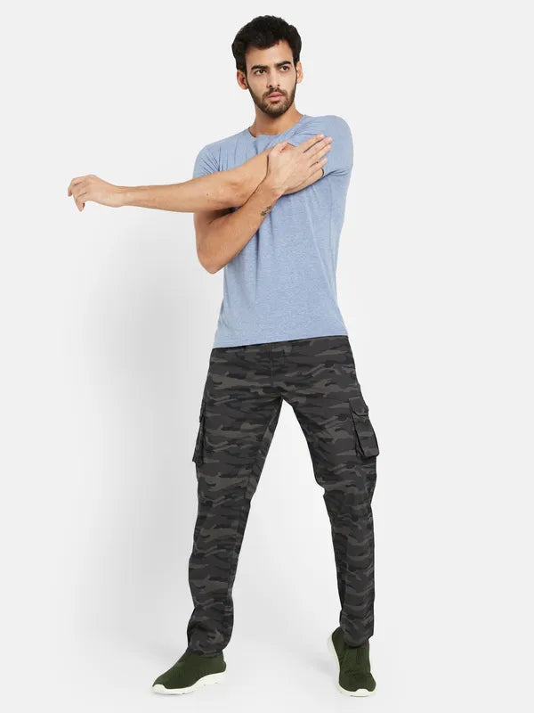 Octave Men Camouflage Printed Cotton Track Pants