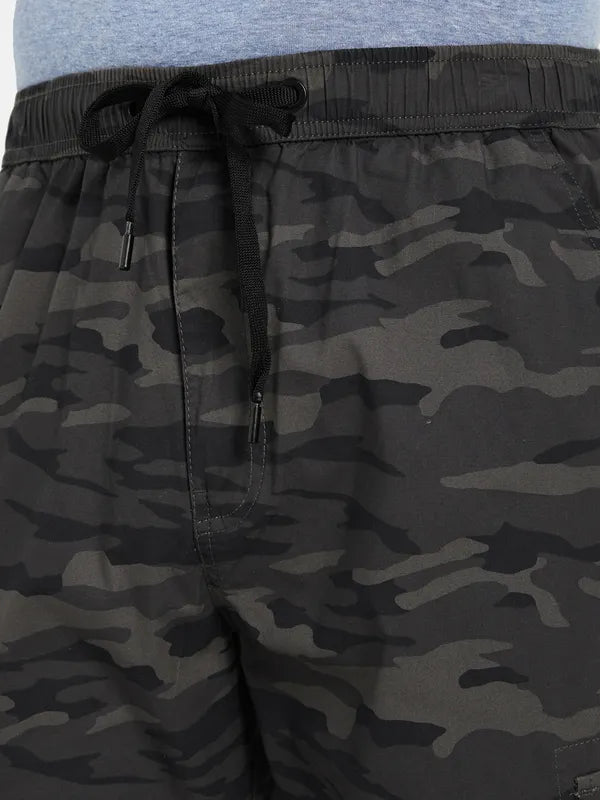 Octave Men Camouflage Printed Cotton Track Pants