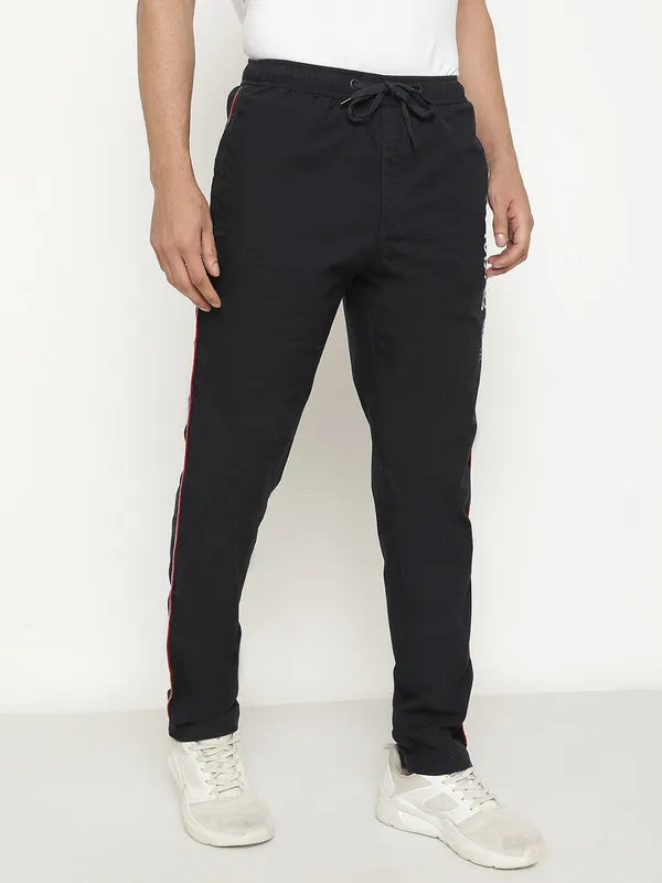 Octave Men Regular Fit Mid-Rise Cotton Track Pants