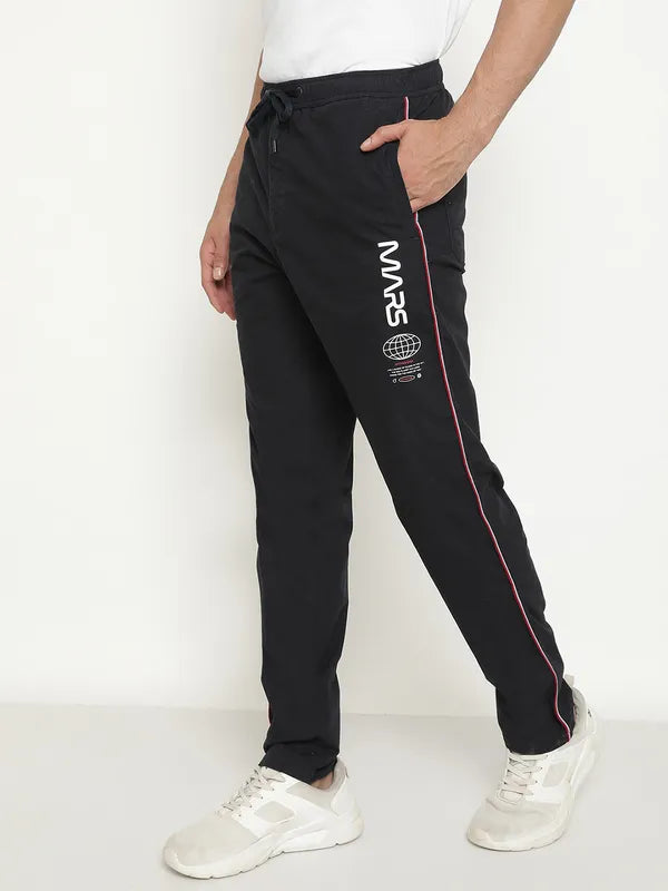 Octave Men Regular Fit Mid-Rise Cotton Track Pants