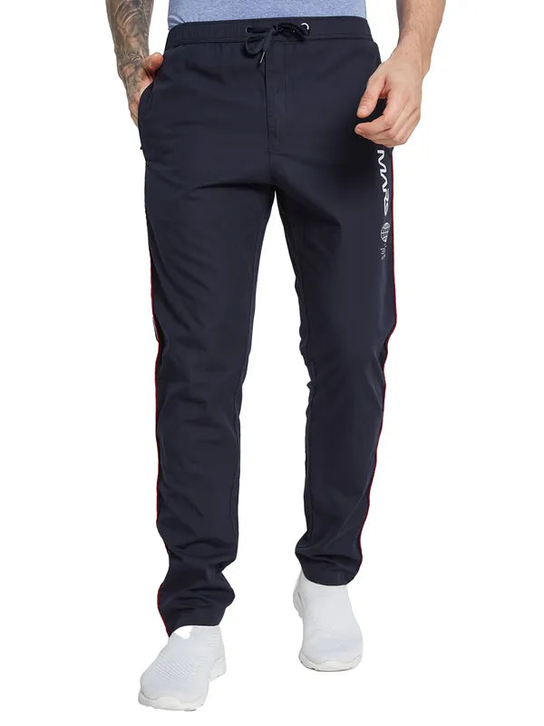 Octave Men Solid Regular Fit Mid Rise Regular Track Pants