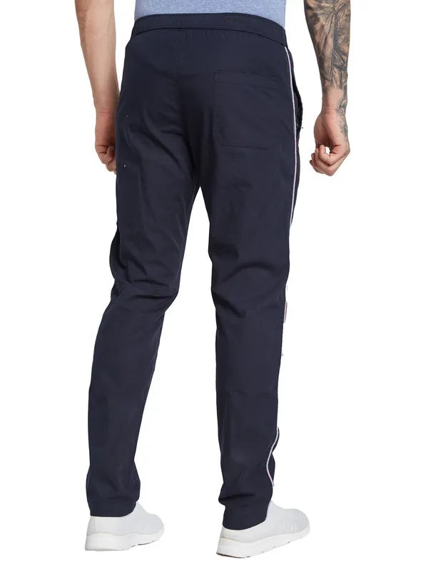 Octave Men Solid Regular Fit Mid Rise Regular Track Pants