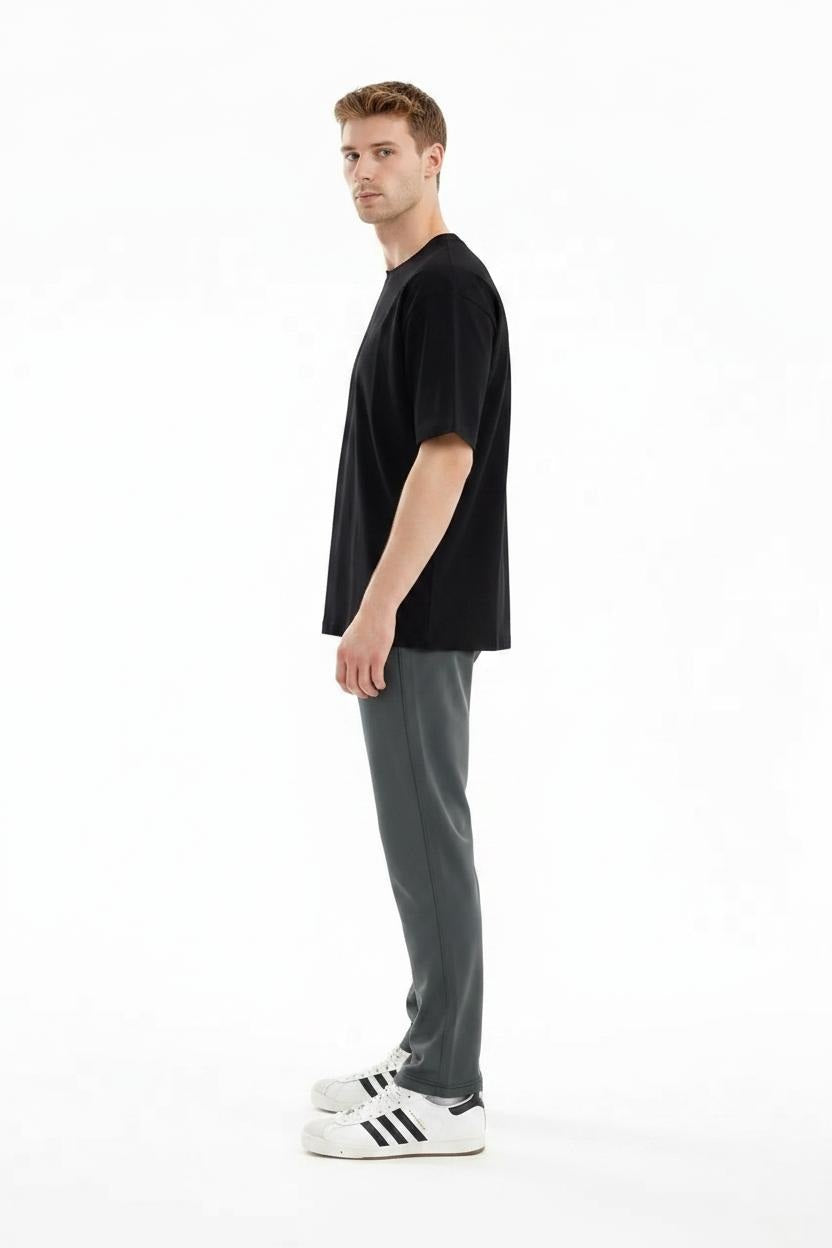 Men Regular Fit Brand Logo Training Track Pants