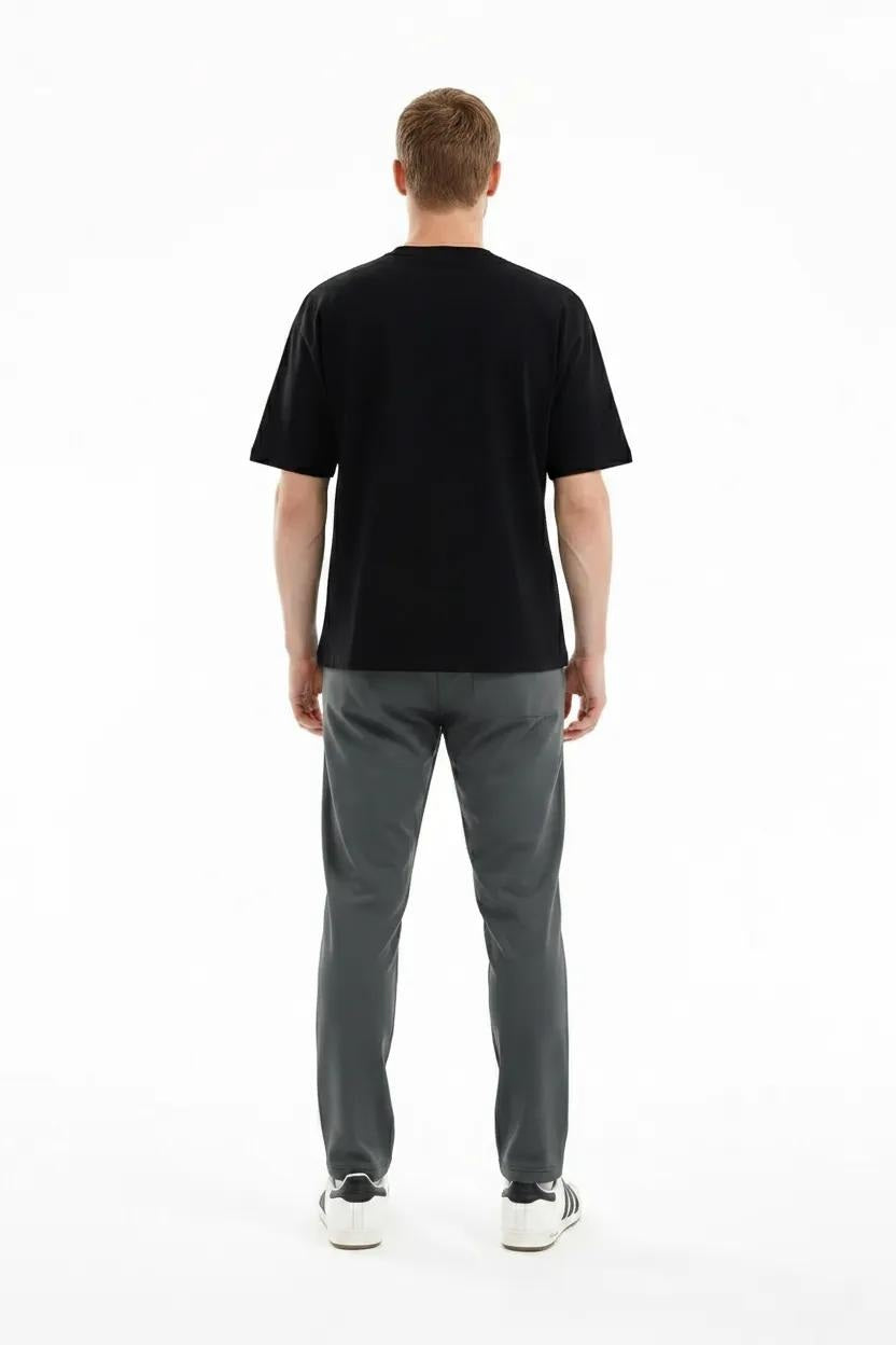 Men Regular Fit Brand Logo Training Track Pants