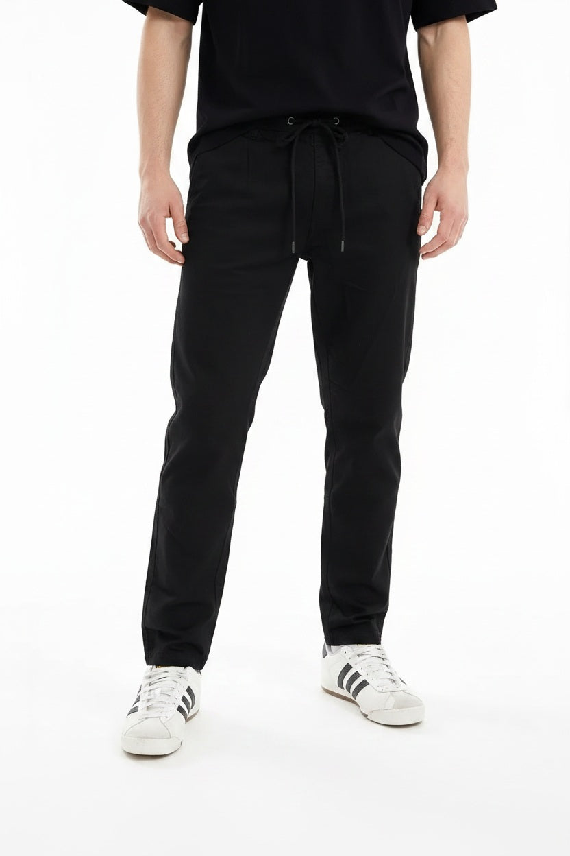 Men Black Regular Fit Track Pants