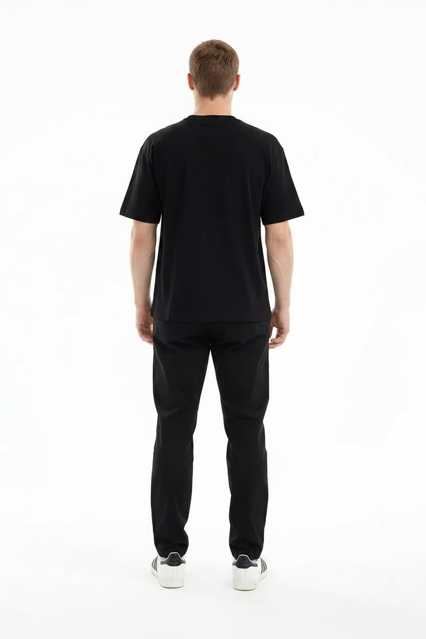 Men Black Regular Fit Track Pants