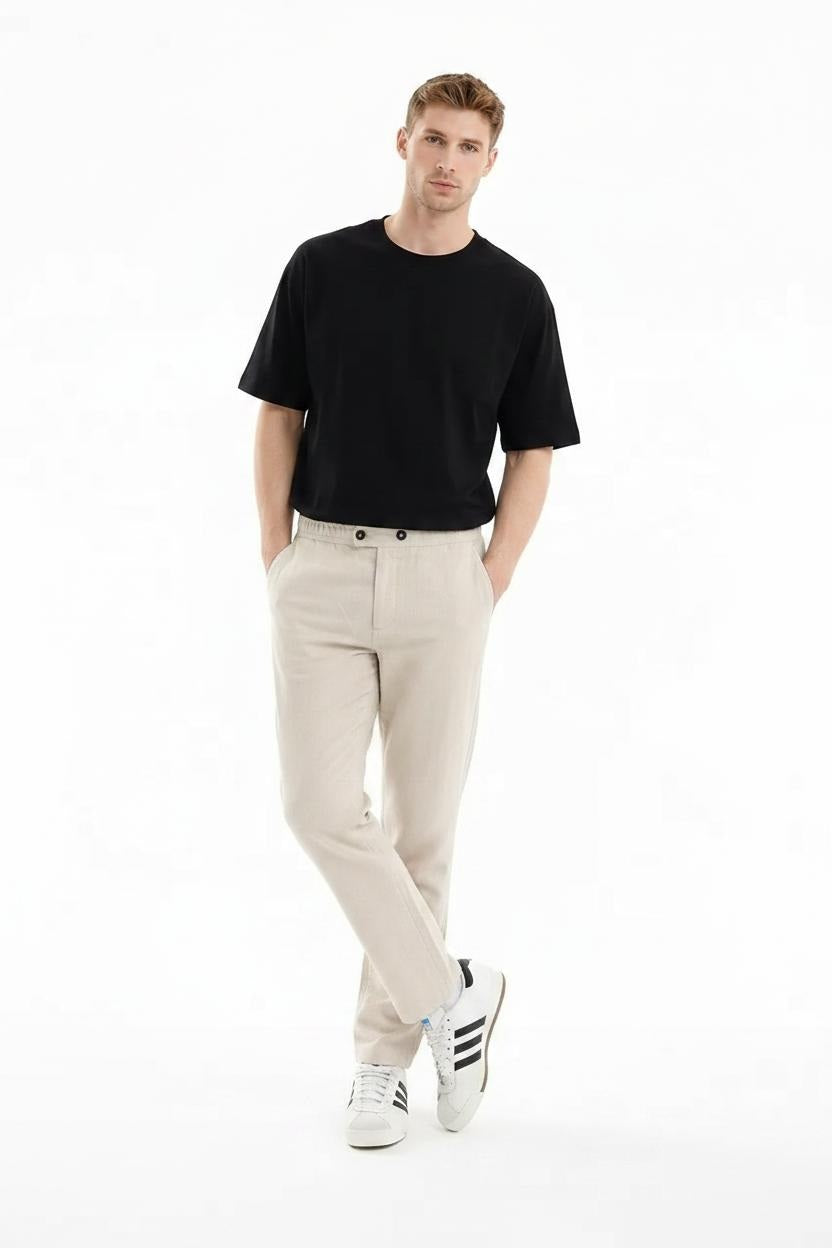 Men Natural Regular Fit Track Pants