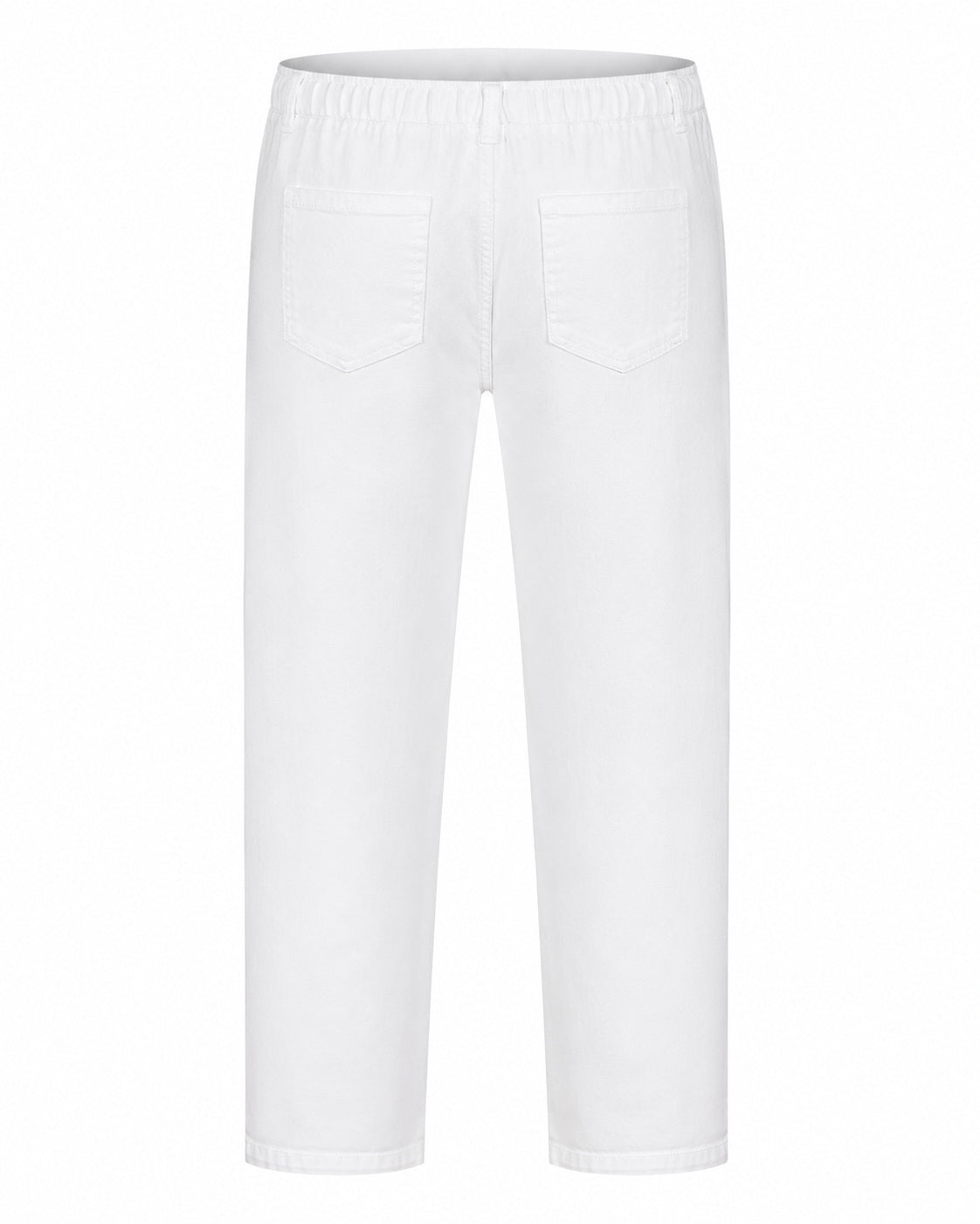 Men White Regular Fit Track Pants
