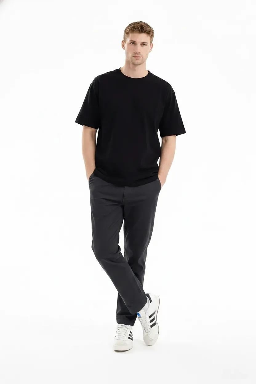 Men Black Regular Fit Track Pants