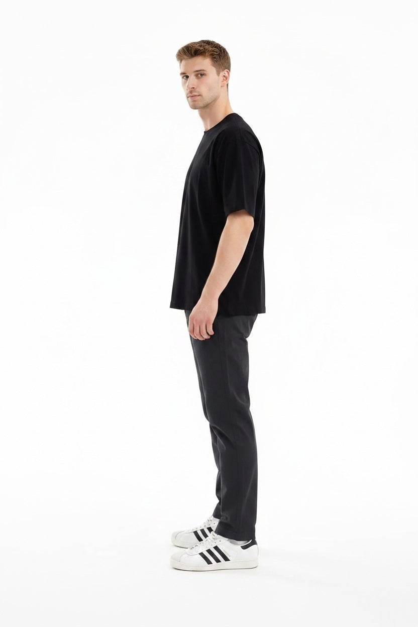 Men Black Regular Fit Track Pants