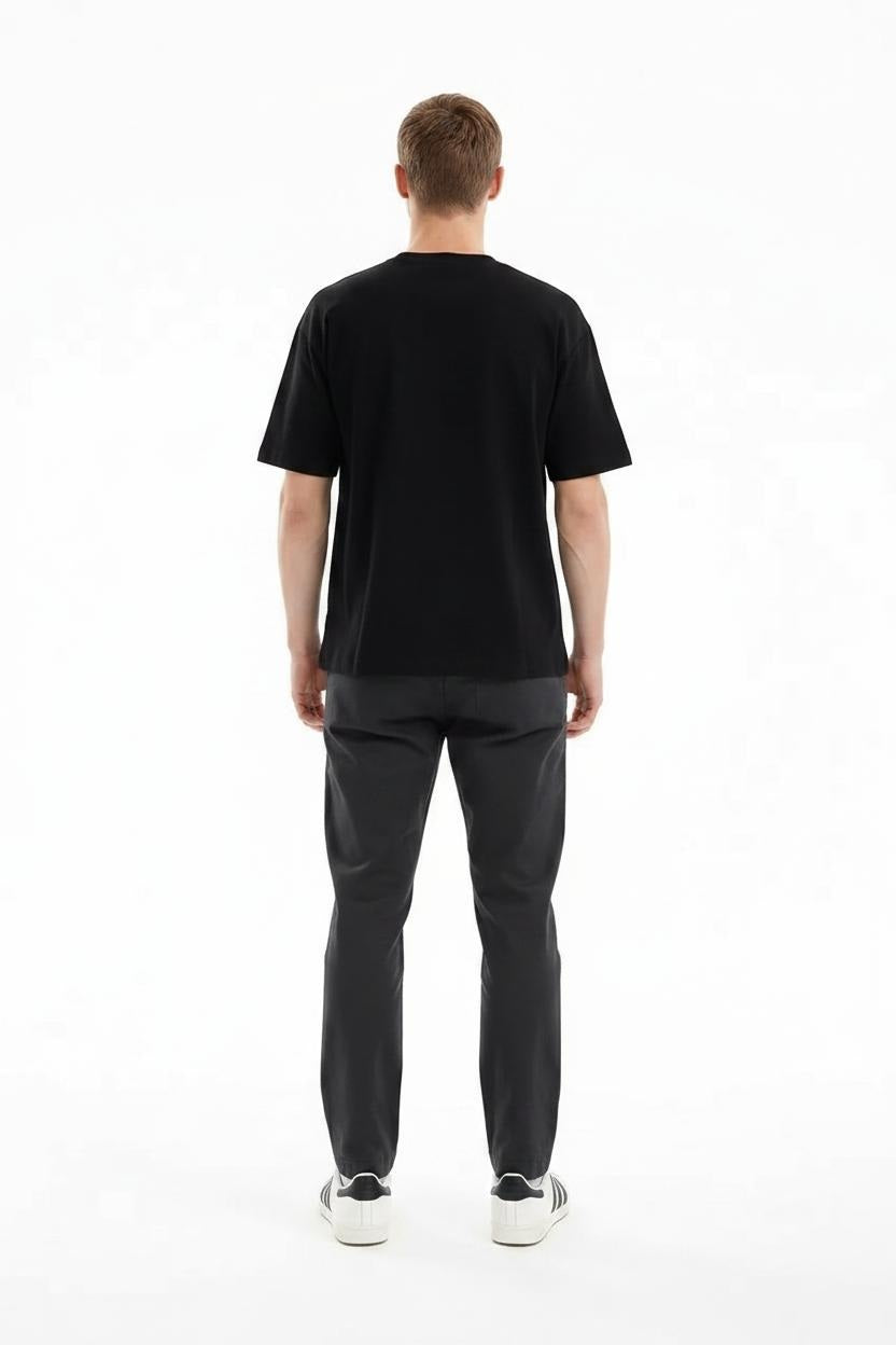 Men Black Regular Fit Track Pants