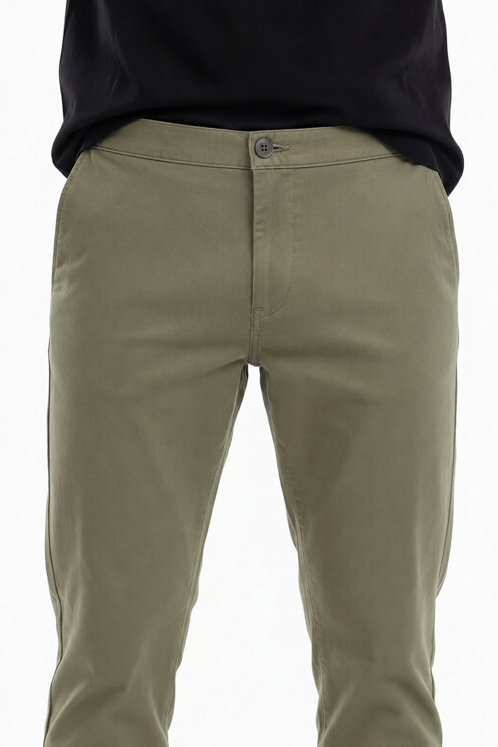 Men Light Olive Regular Fit Track Pants