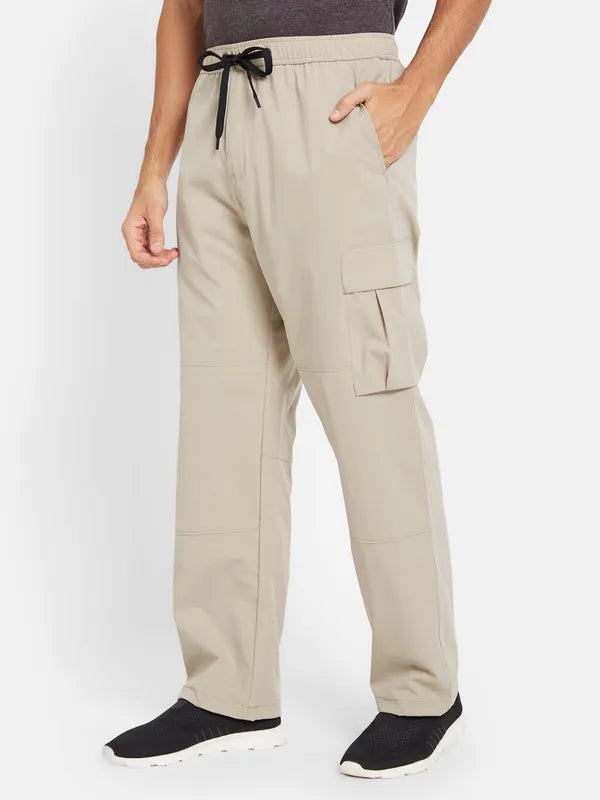 Octave Men Mid-Rise Cotton Track Pants