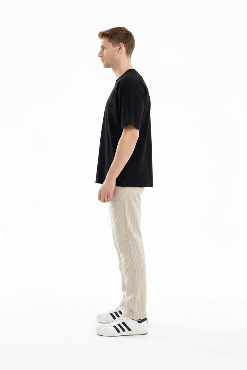 Men Regular Fit Striped Track Pants