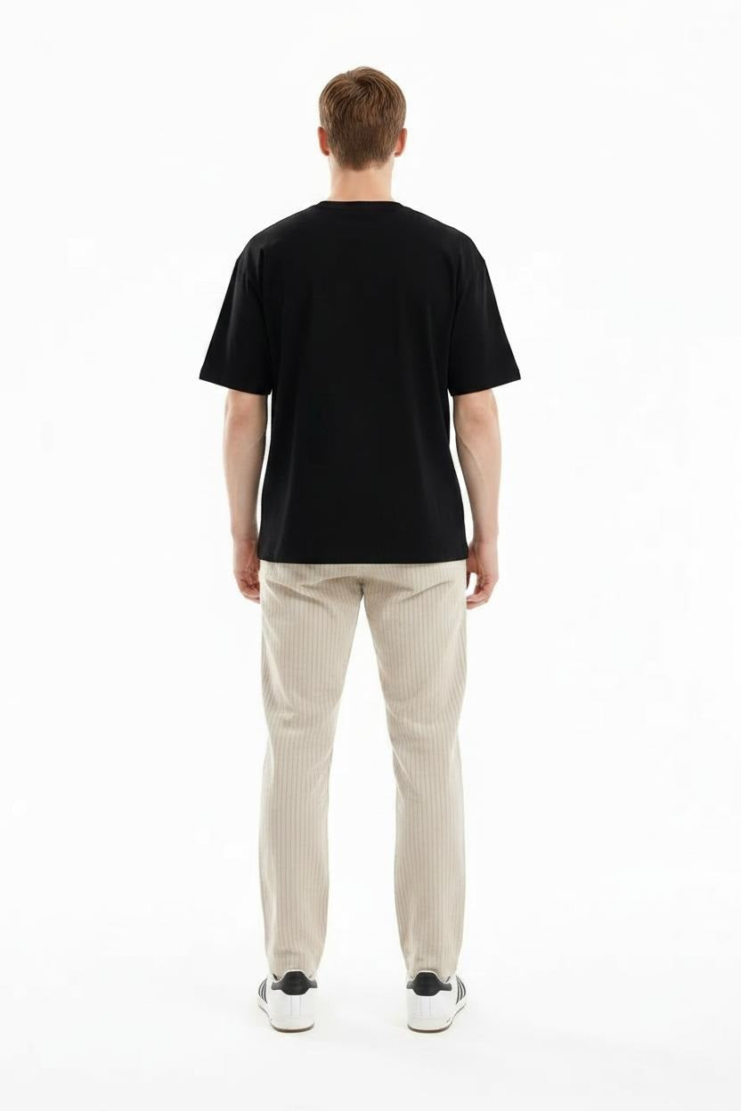 Men Regular Fit Striped Track Pants
