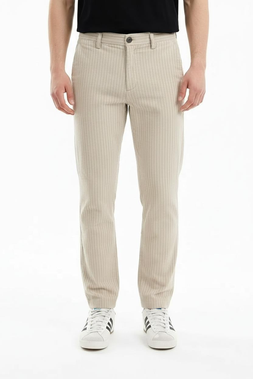 Men Regular Fit Striped Track Pants