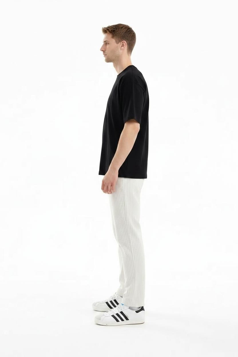 Men Regular Fit Striped Track Pants
