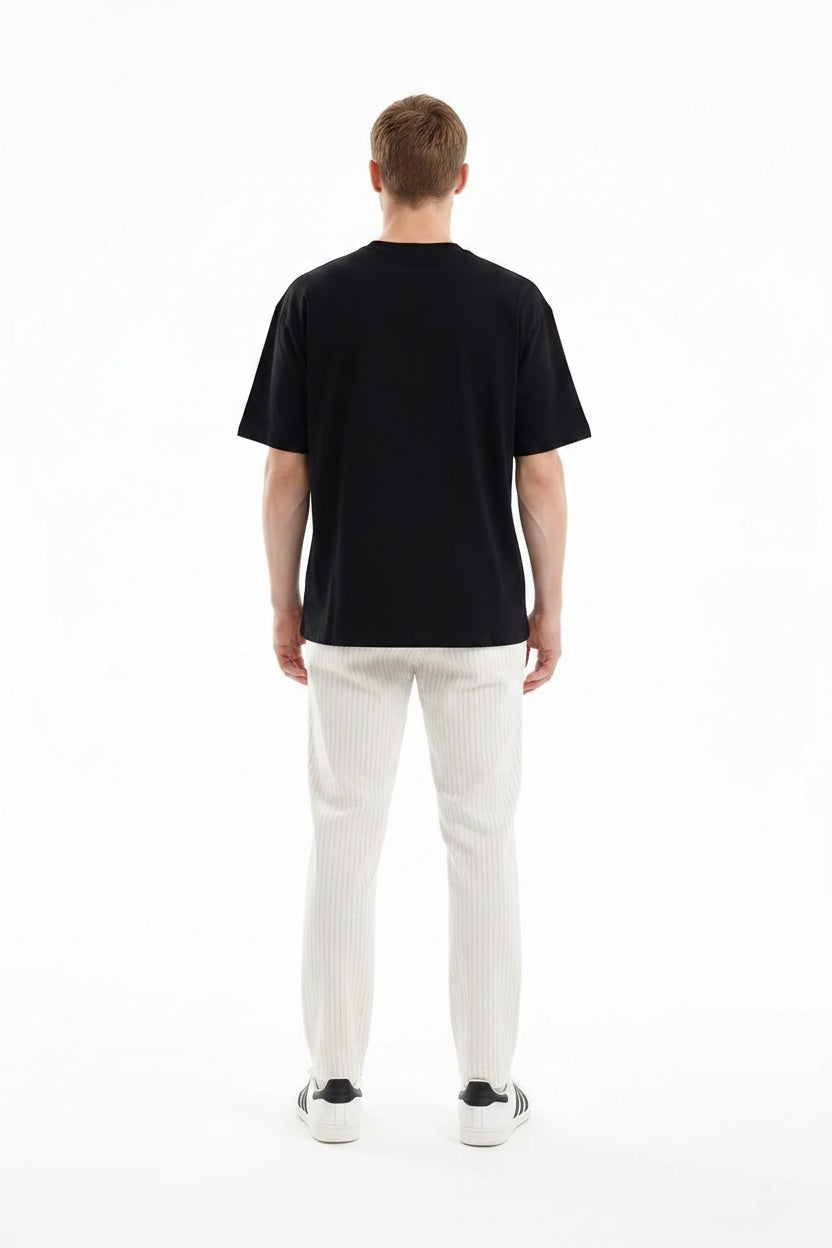 Men Regular Fit Striped Track Pants