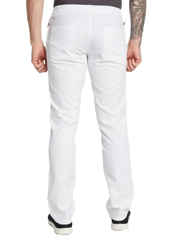 Octave Men Mid-Rise Cotton Trousers