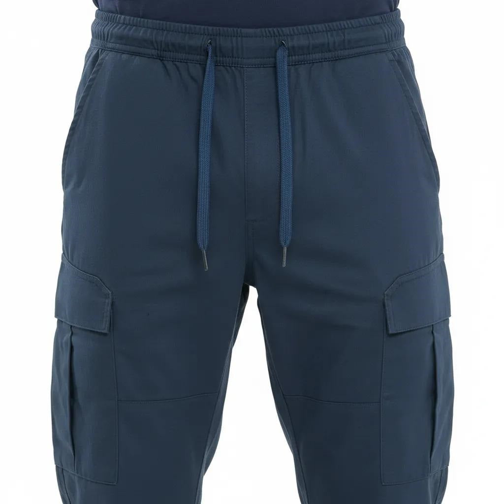 Men Navy Solid Regular Fit Track Pants