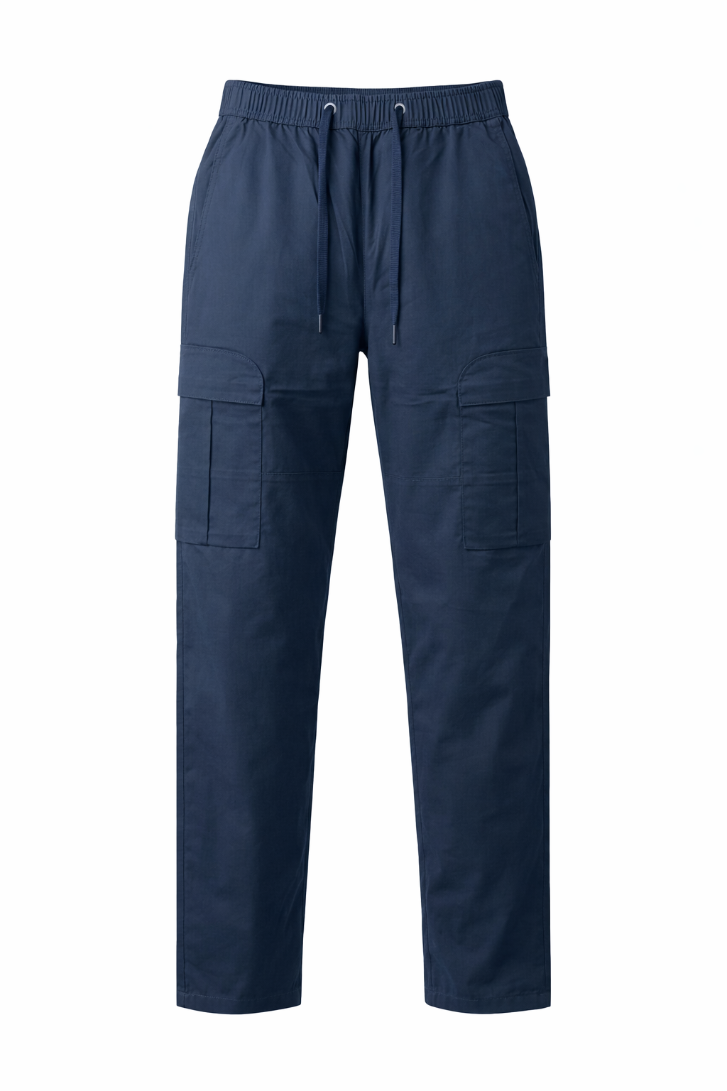 Men Navy Solid Regular Fit Track Pants