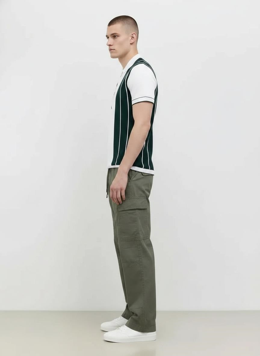 Men Regular Fit Cotton Cargos