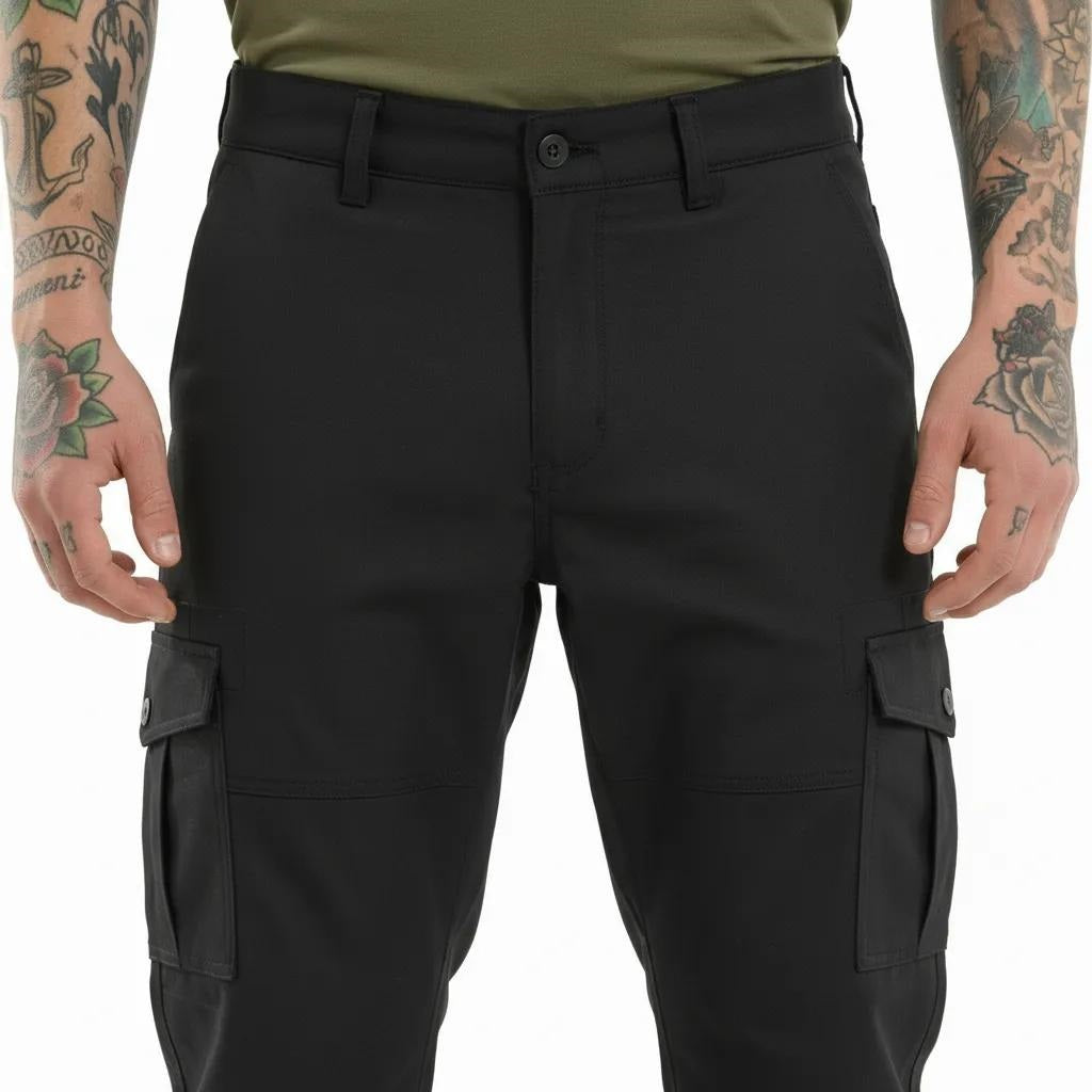 Men Black Solid Regular Fit Track Pants