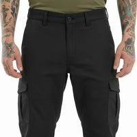 Men Black Solid Regular Fit Track Pants