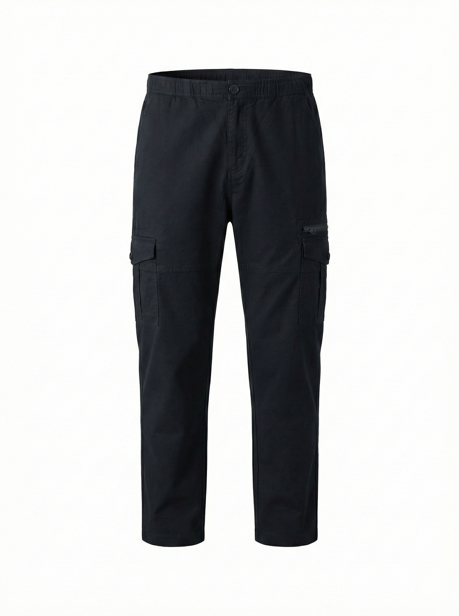 Men Navy Solid Regular Fit Track Pants