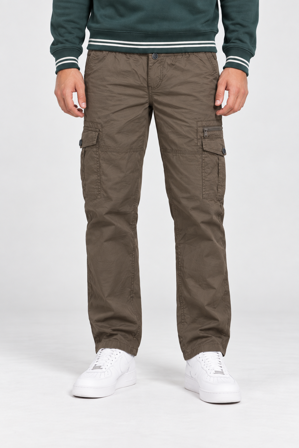 Men’s Regular Fit Woven Cargo Lower – Duck