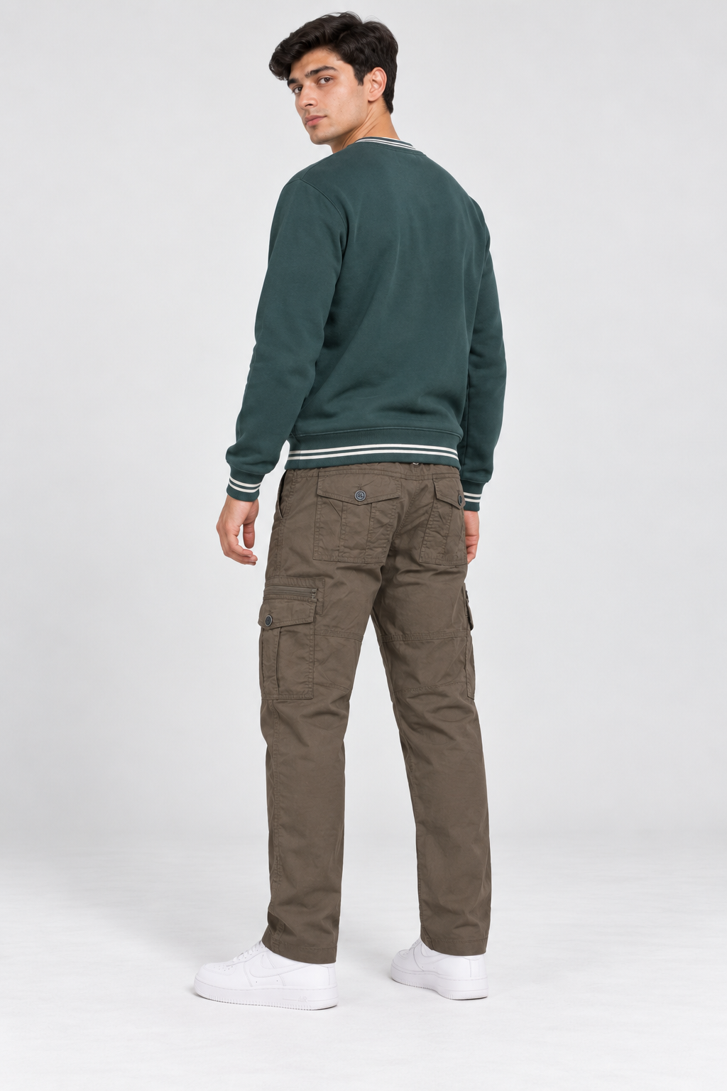 Men’s Regular Fit Woven Cargo Lower – Duck