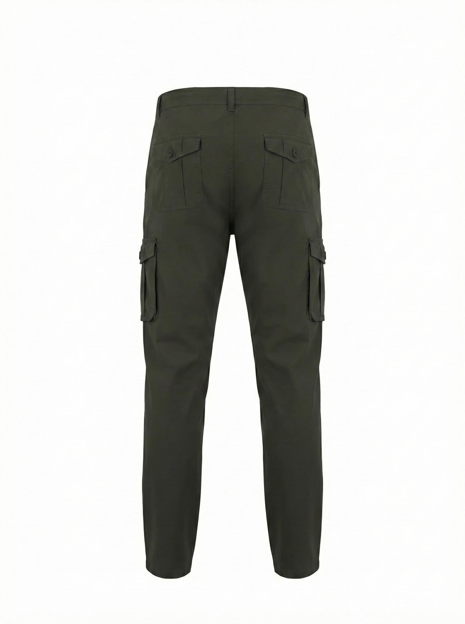 Men Army Solid Regular Fit Track Pants