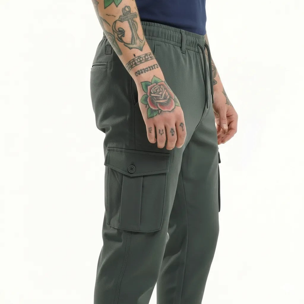 Men Gun Metal Solid Regular Fit Track Pants