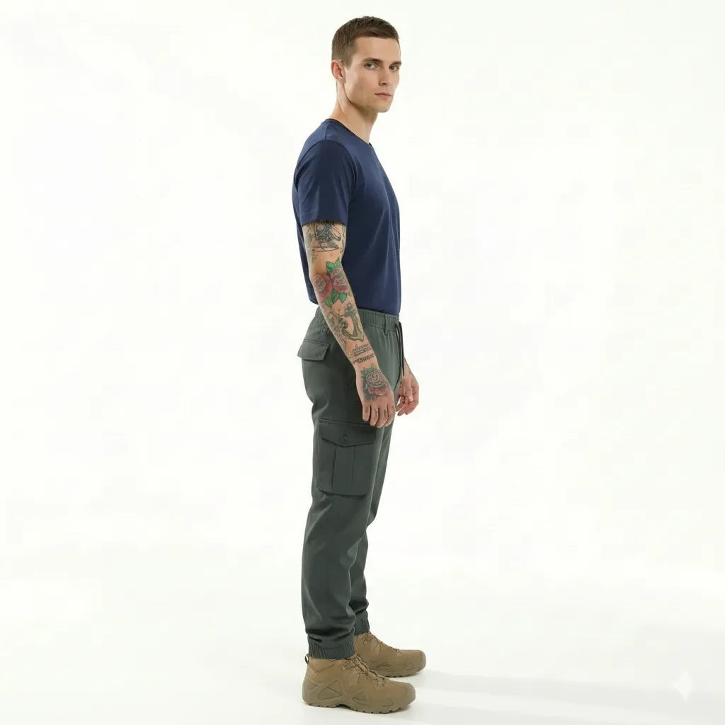 Men Gun Metal Solid Regular Fit Track Pants