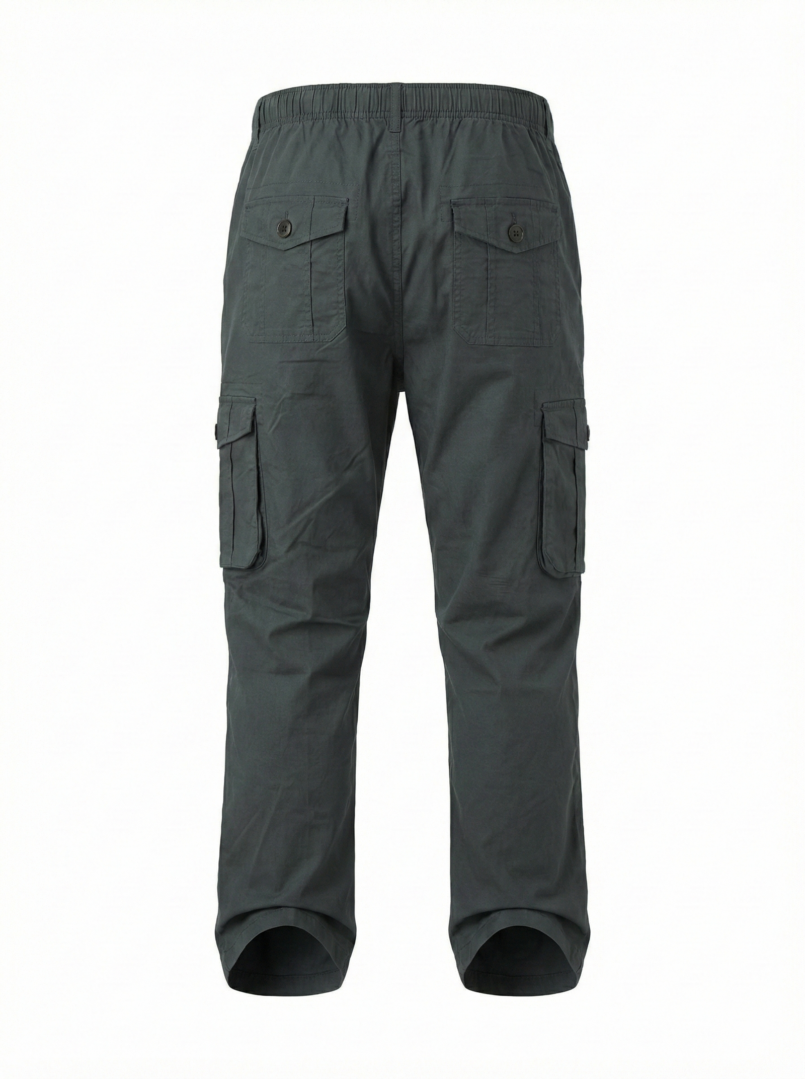 Men Gun Metal Solid Regular Fit Track Pants