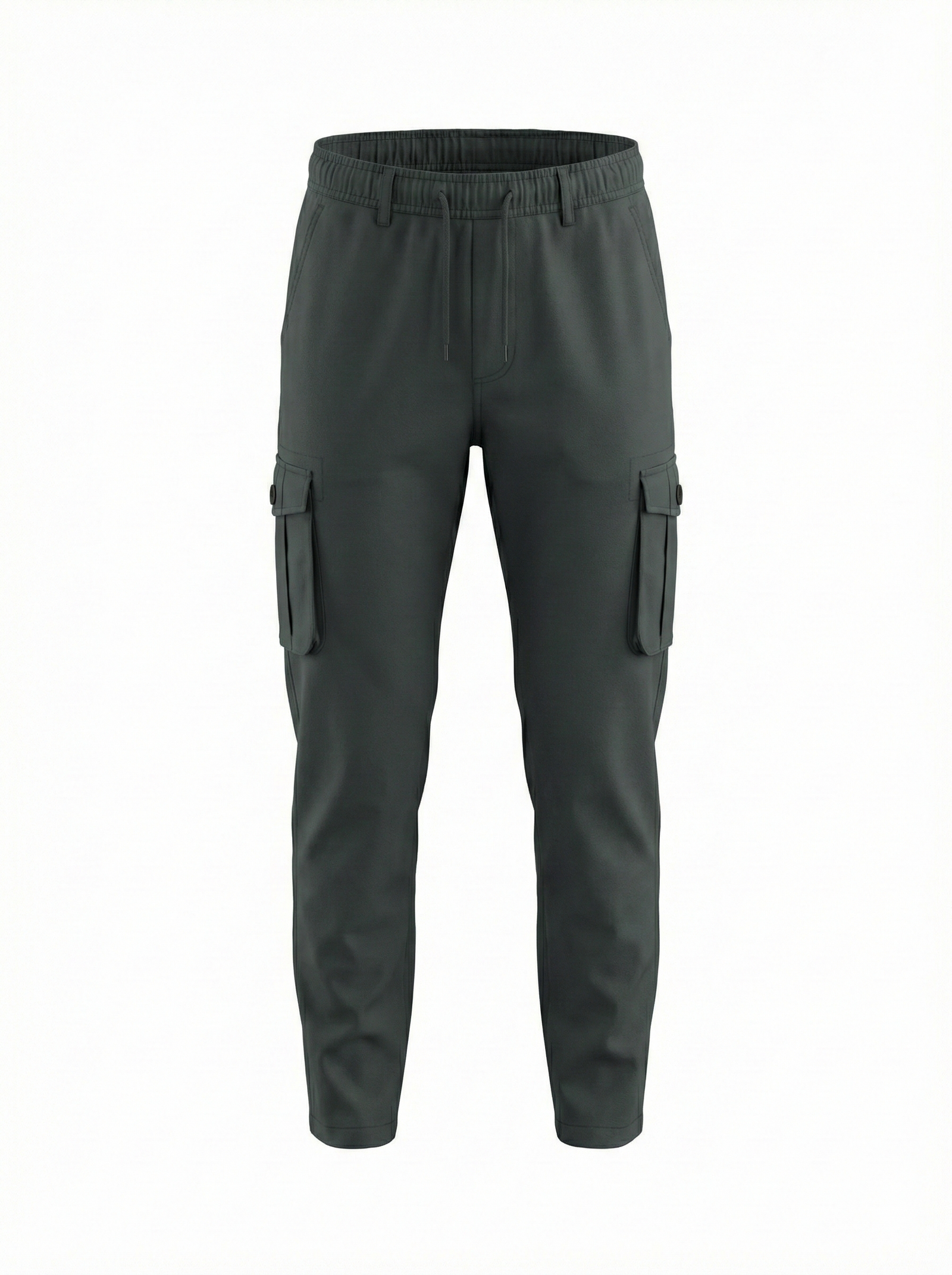 Men Gun Metal Solid Regular Fit Track Pants