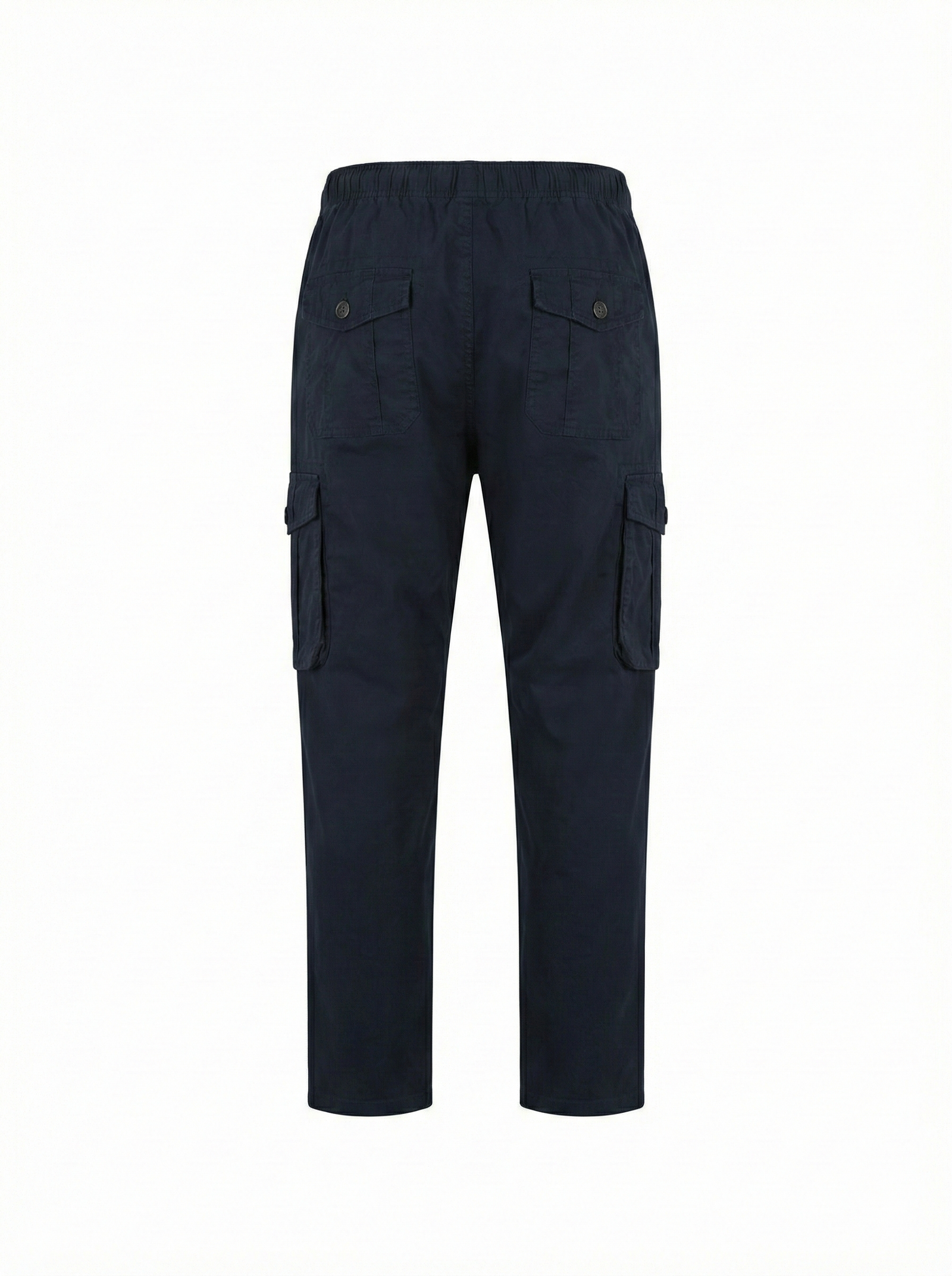 Men Navy Solid Regular Fit Track Pants