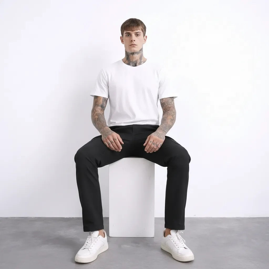 Men Olive Solid Regular Fit Track Pants