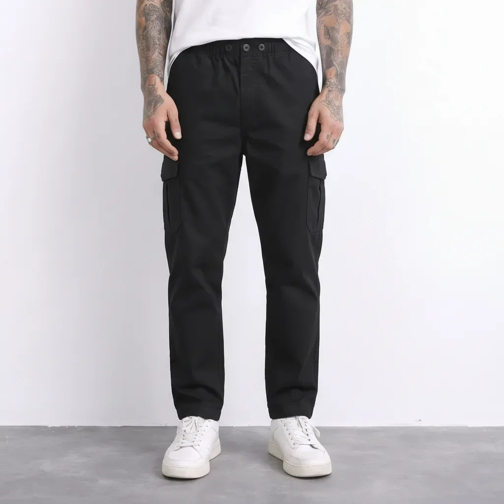 Men Olive Solid Regular Fit Track Pants