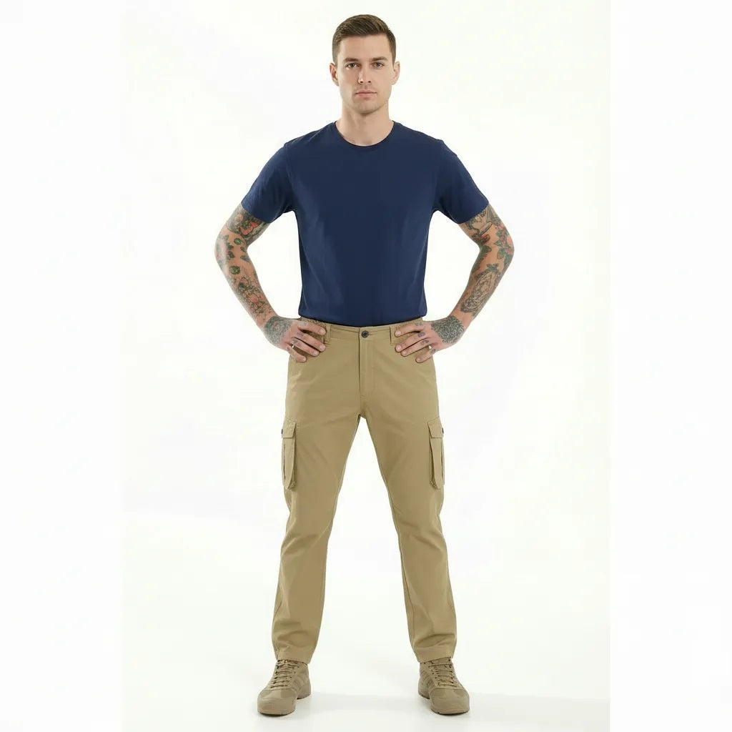 Men Safari Solid Regular Fit Track Pants