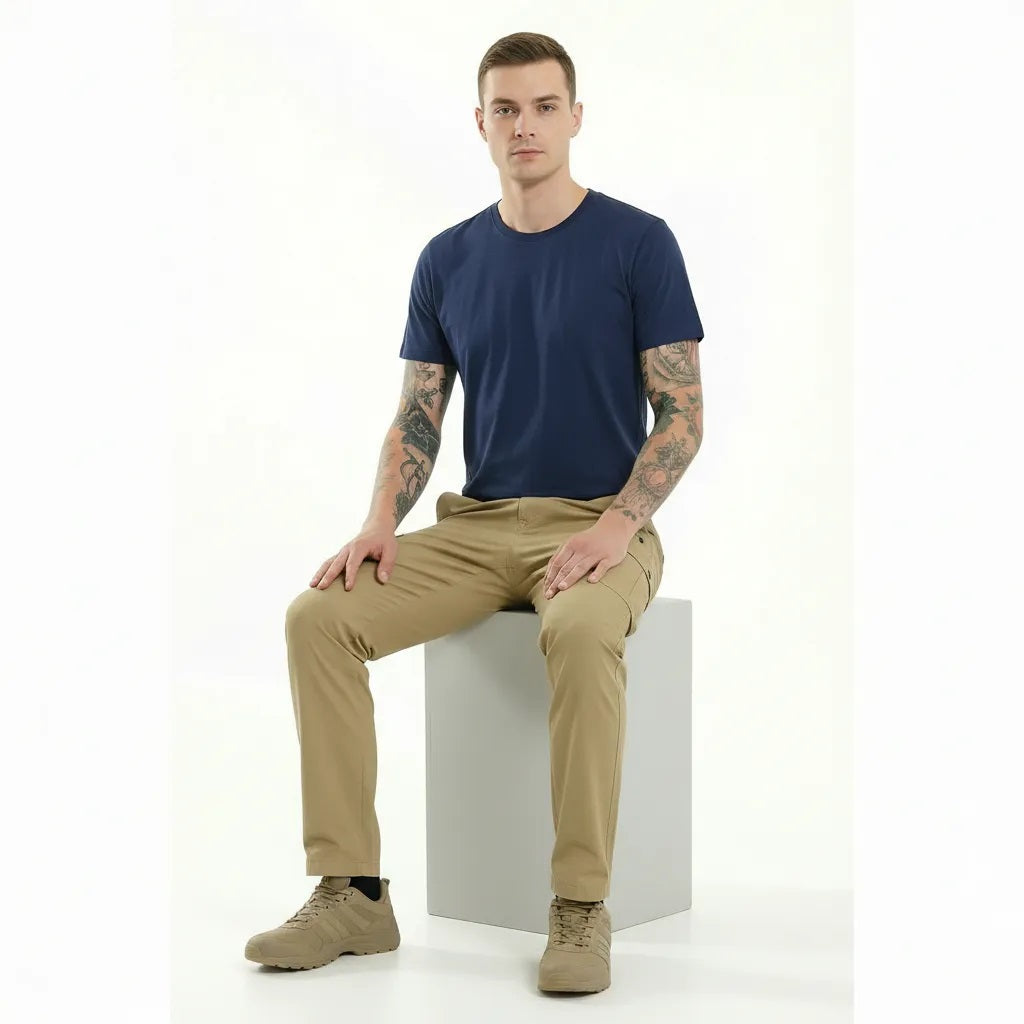 Men Safari Solid Regular Fit Track Pants
