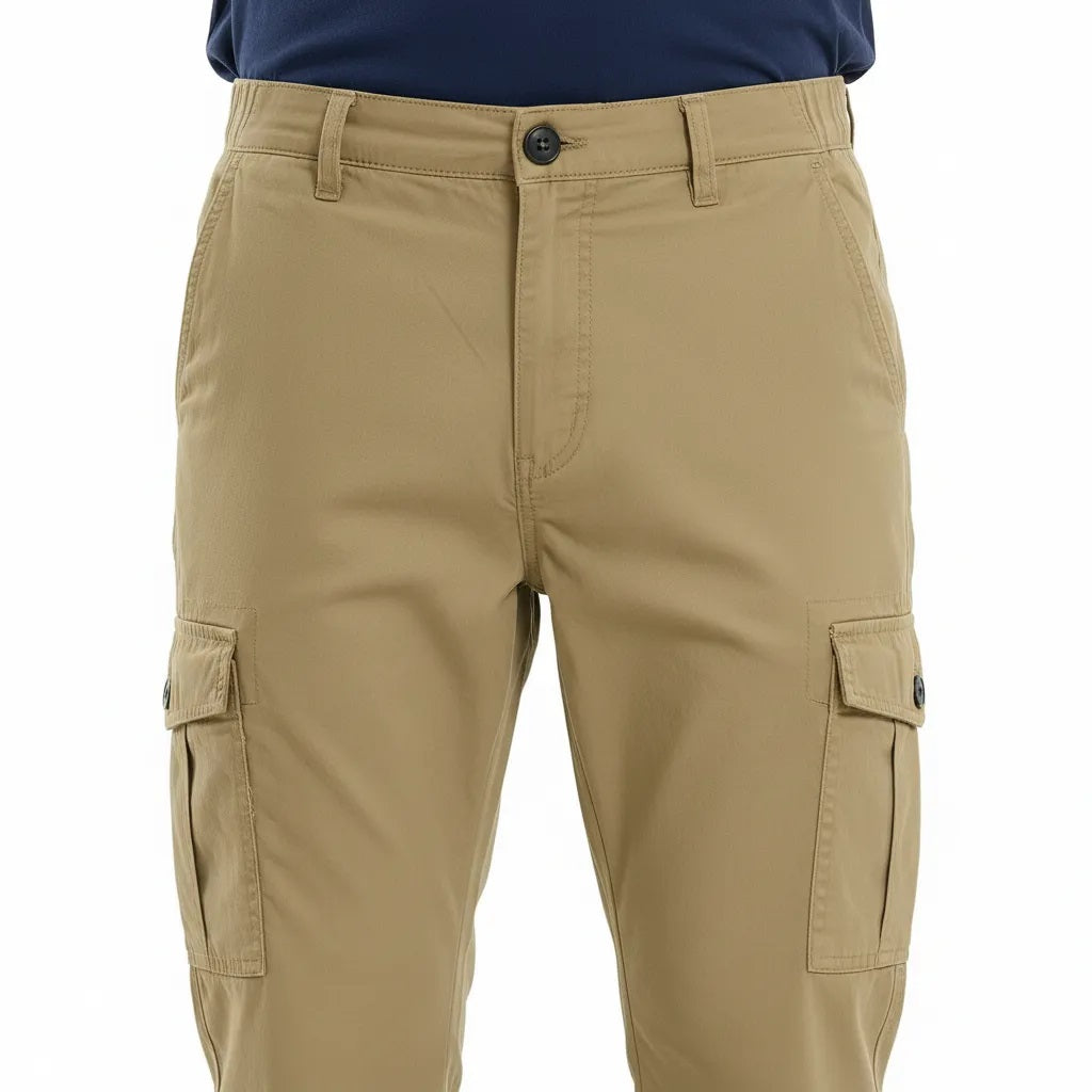 Men Safari Solid Regular Fit Track Pants