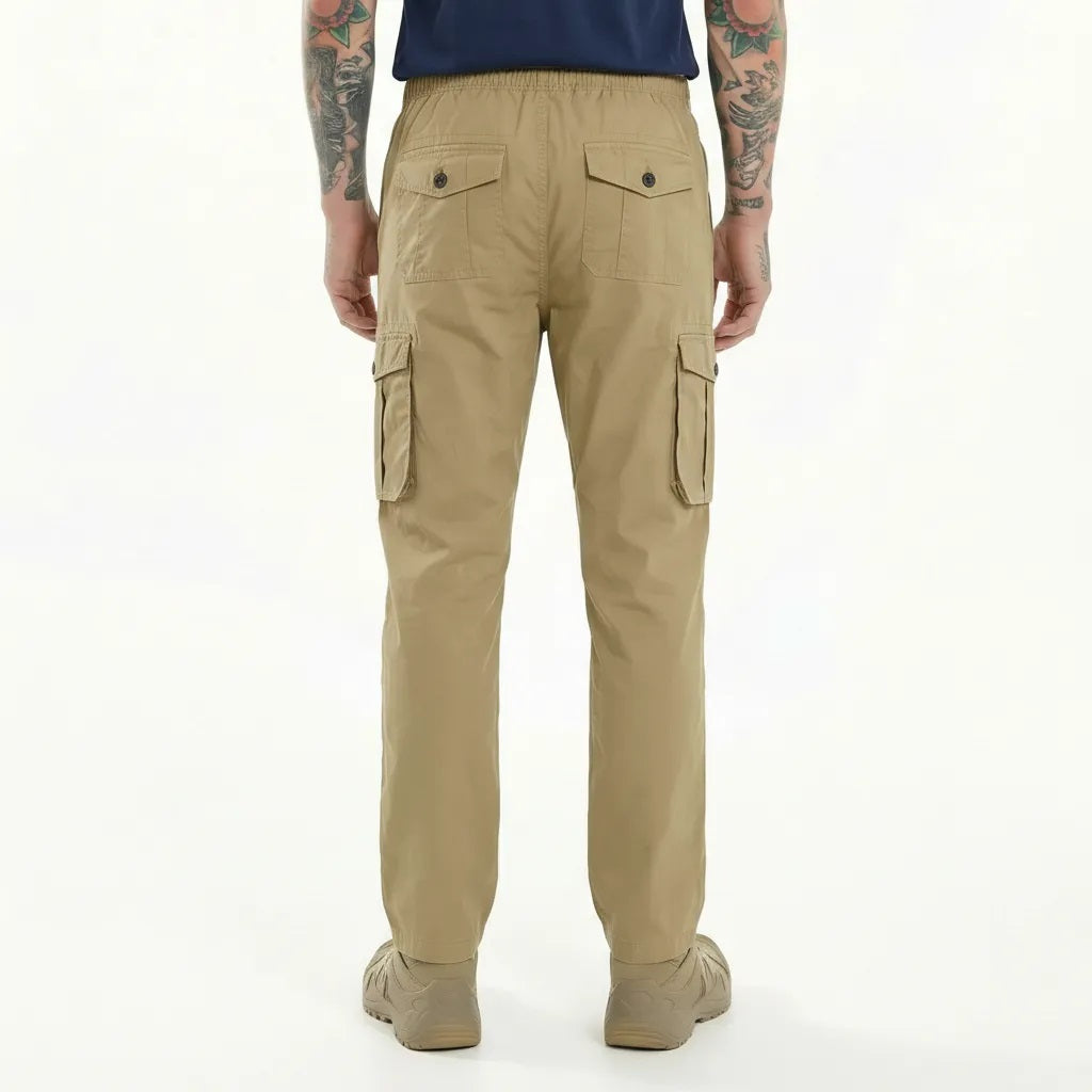 Men Safari Solid Regular Fit Track Pants
