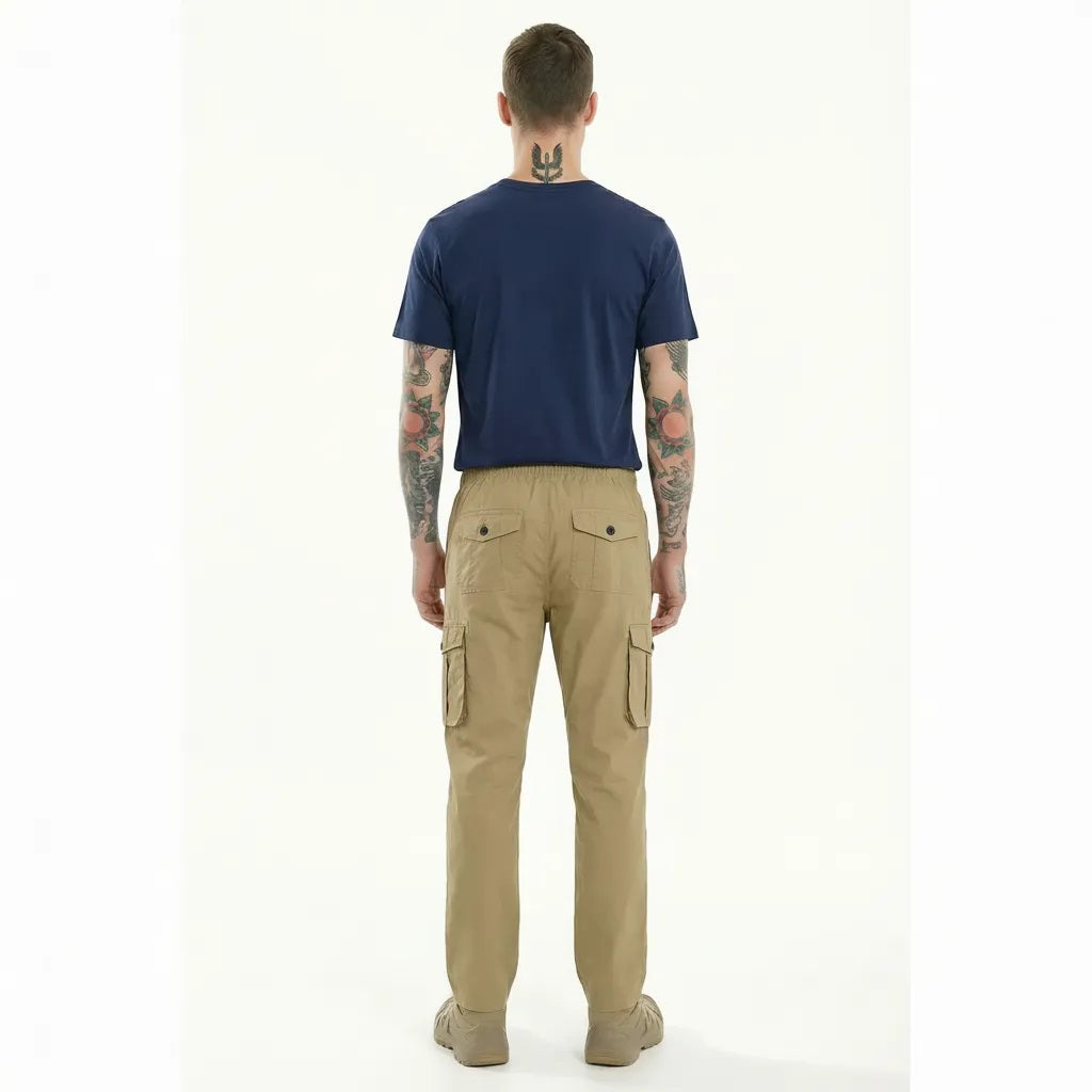 Men Safari Solid Regular Fit Track Pants