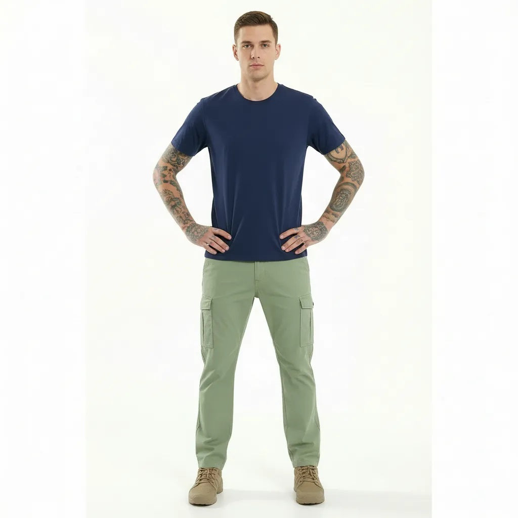 Men Sage Solid Regular Fit Track Pants