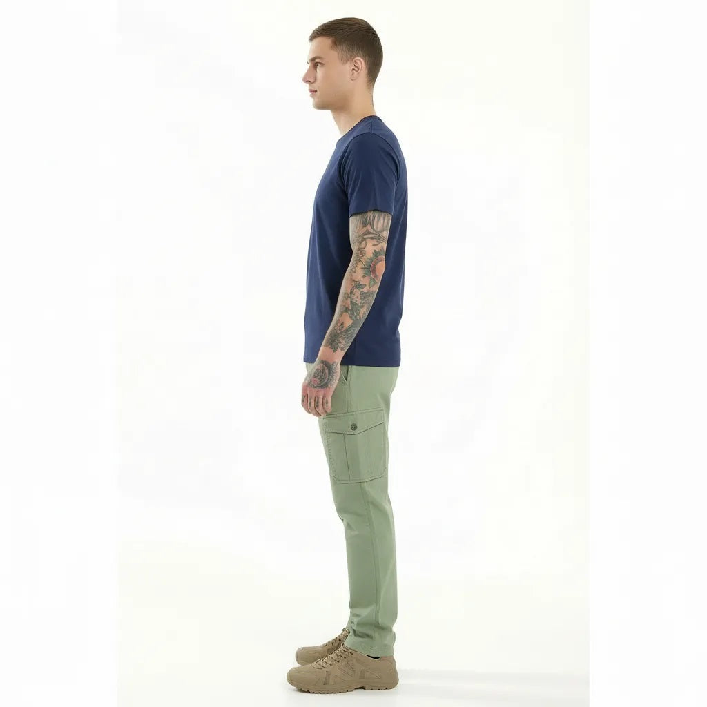 Men Sage Solid Regular Fit Track Pants