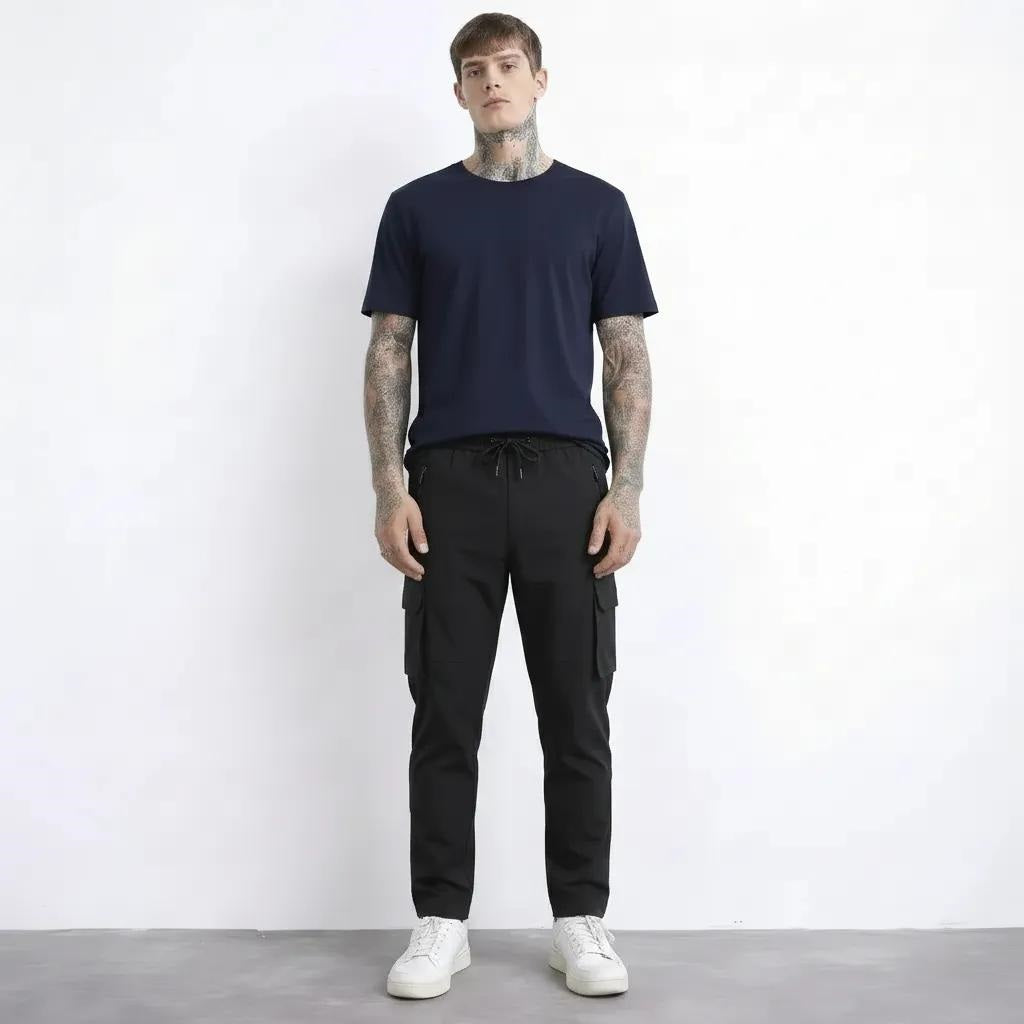 Men Regular Fit Cotton Cargos