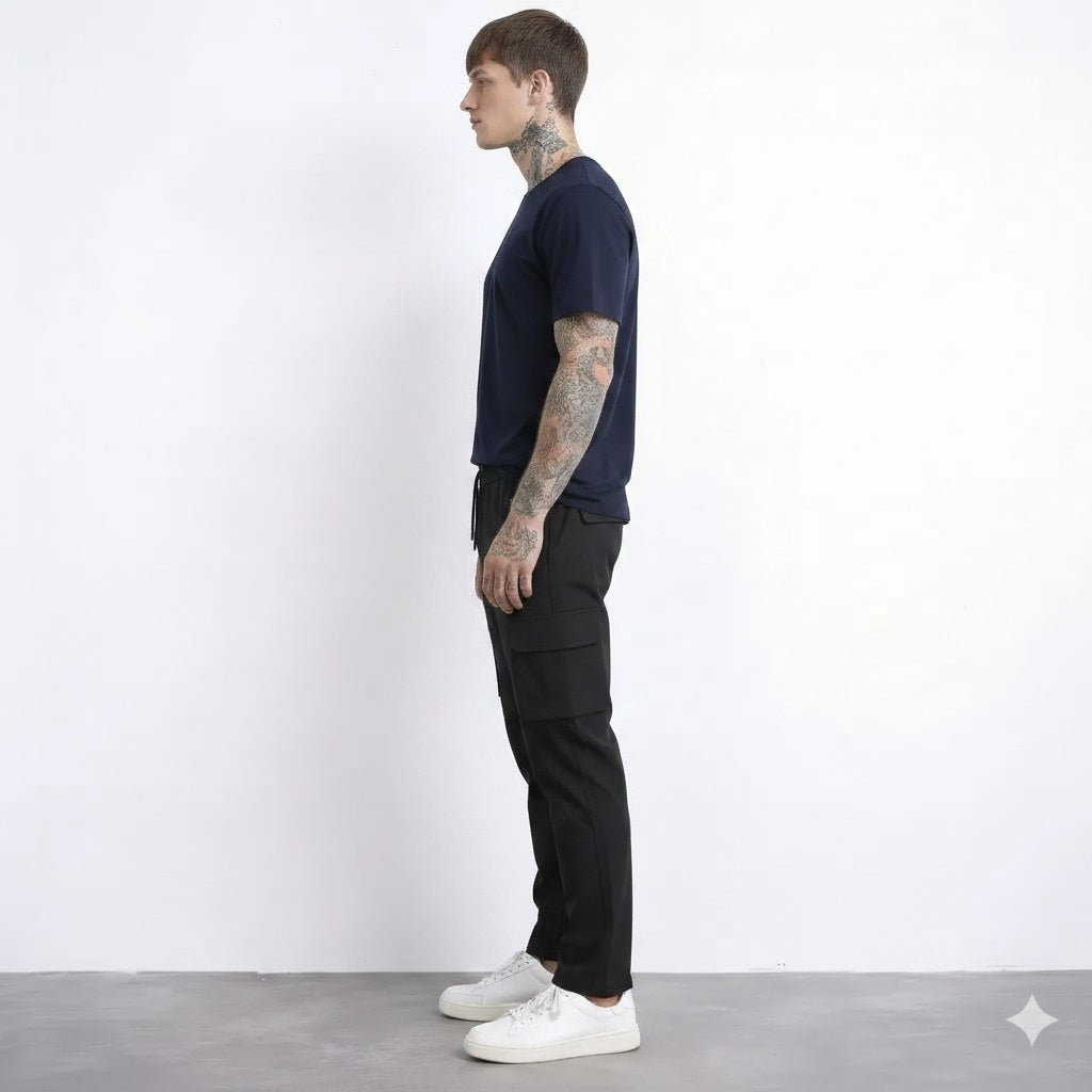 Men Regular Fit Cotton Cargos