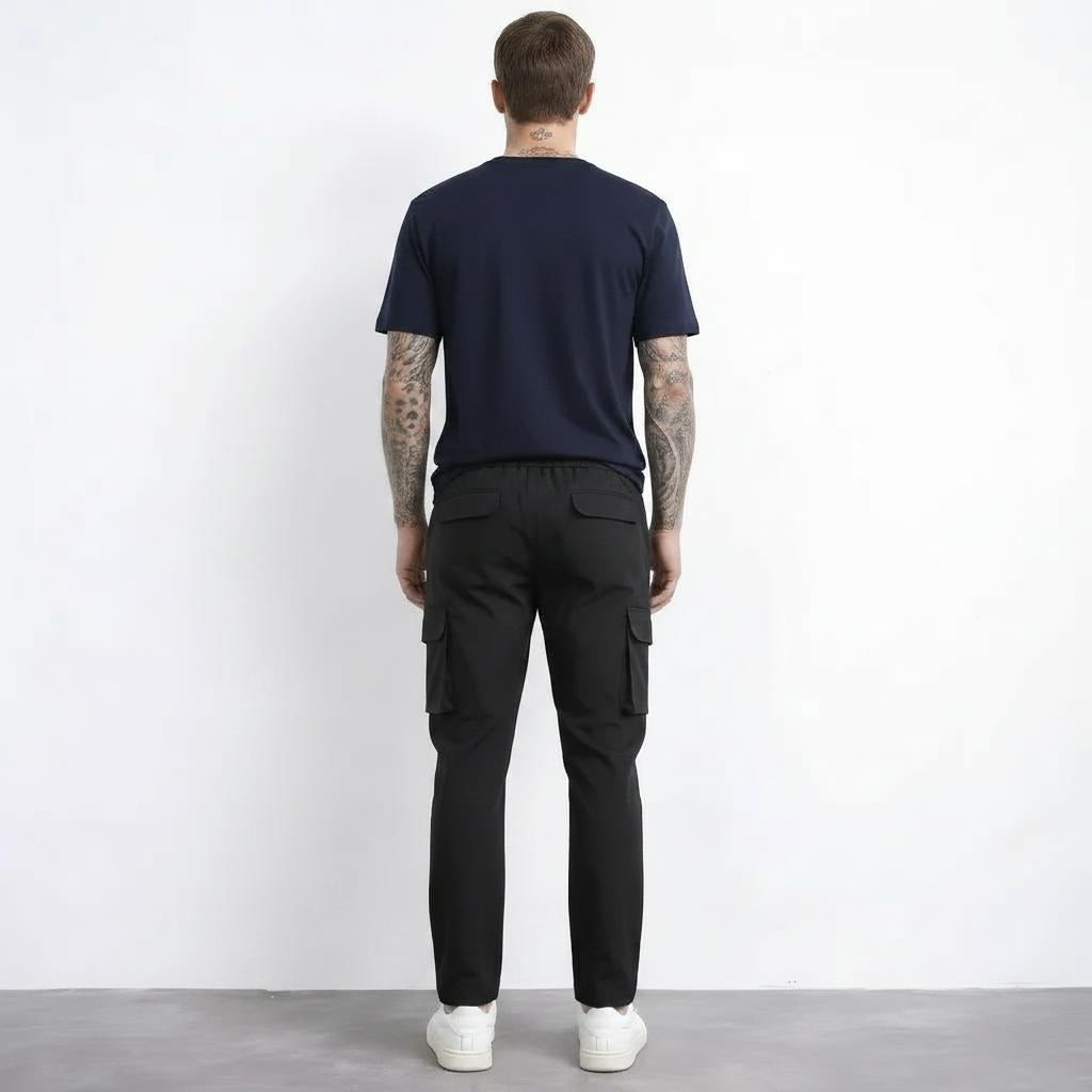 Men Regular Fit Cotton Cargos